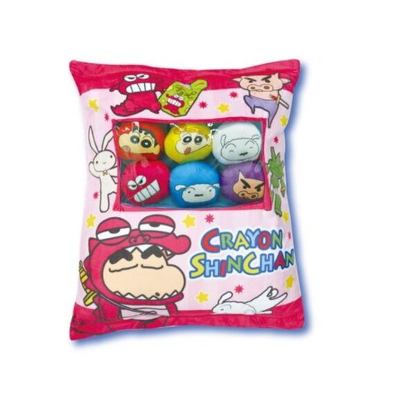 Crayon Shin-Chan Snack Bag with Display Window Cushion Plush - Picture 1 of 4